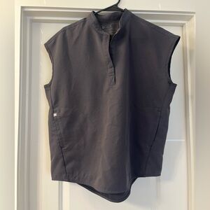 Figs Rafaela Charcoal Gray Top